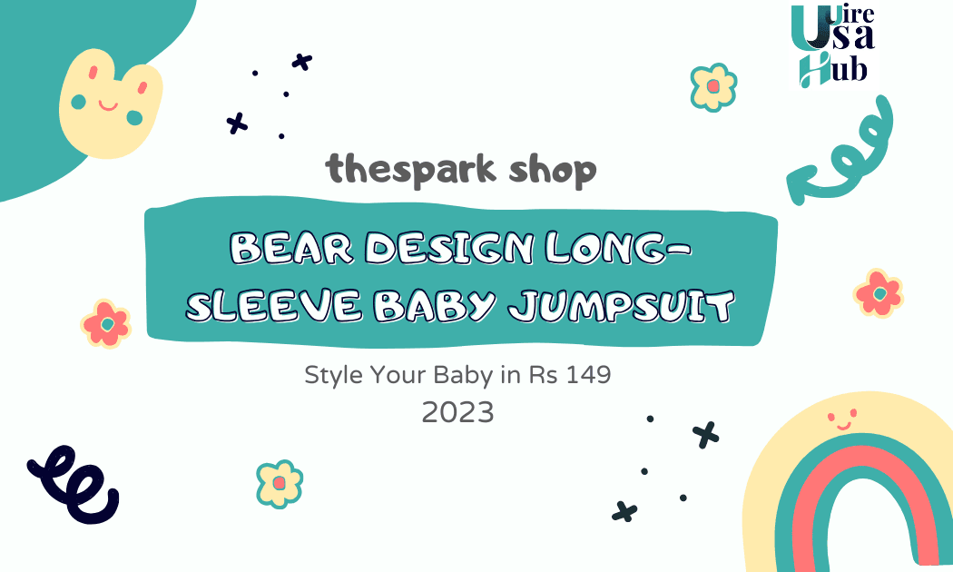 Rs 149 bear design long-sleeve baby jumpsuit thespark shop